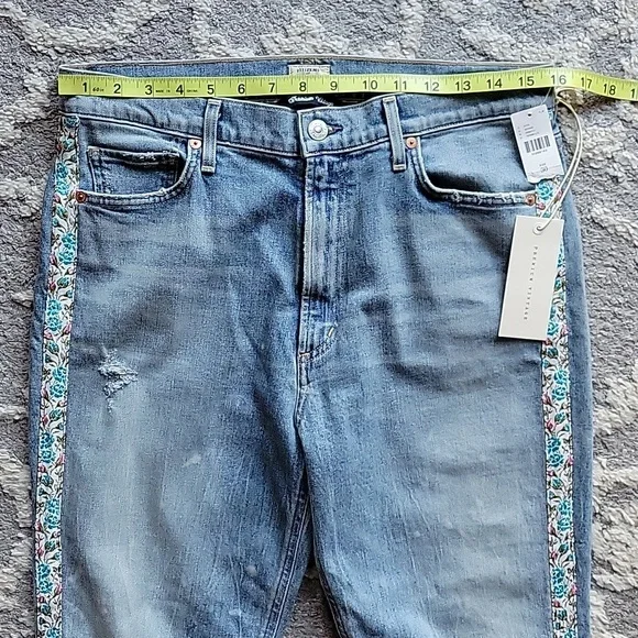 Citizens of Humanity Demy Flare Floral Stripe New 30 - Picture 8 of 16